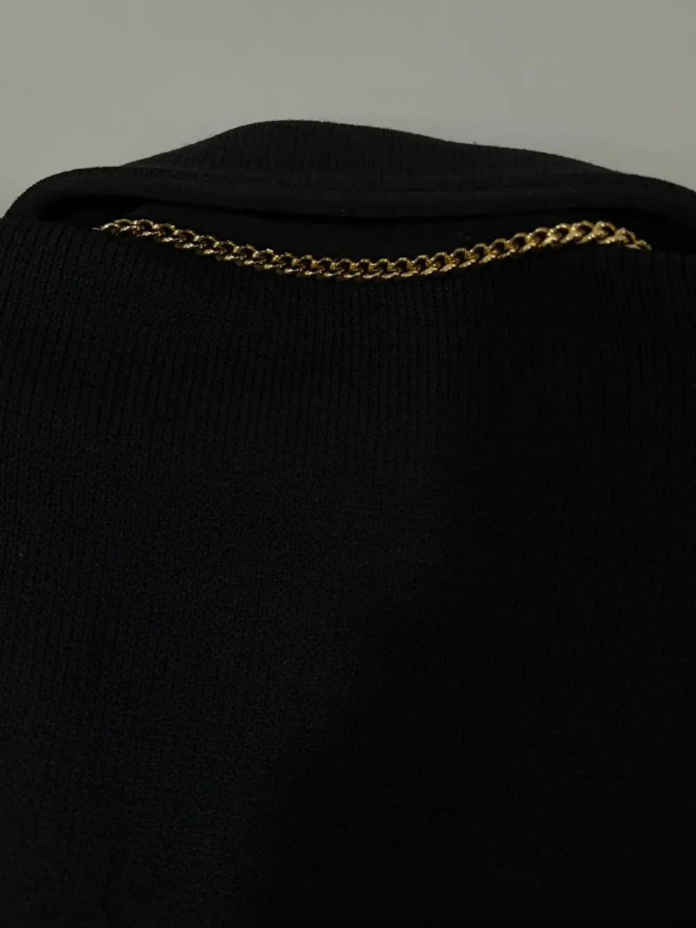 St John Collection Marie Gray 12 Black Double-Breasted Santana Knit Wool Blazer - Picture 8 of 9